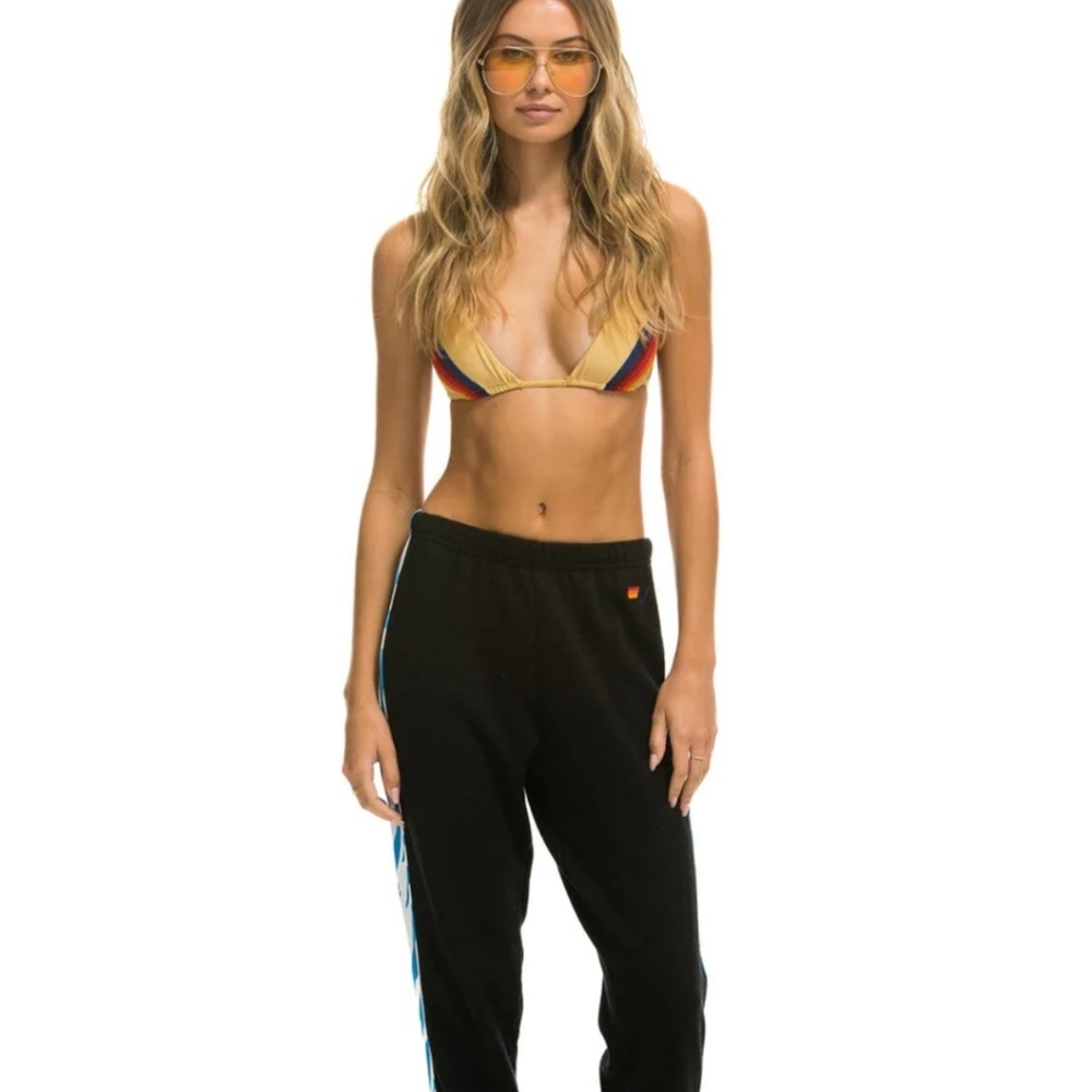 Aviator Nation Tiger striped sweatpants size small